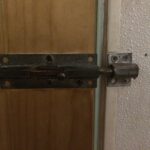 Metal barrel bolt restroom lock