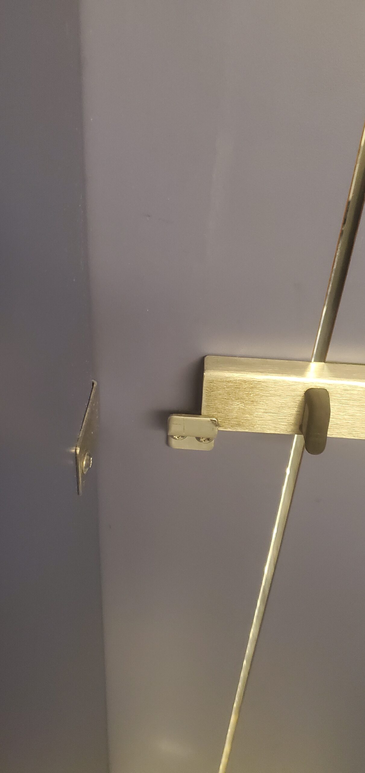 slide cover restroom lock